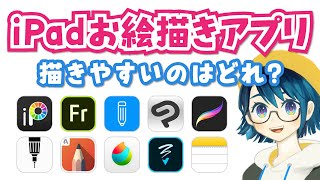 iPadイラストお絵かきアプリ10選❗️おすすめはどれ？ [upl. by Airret208]