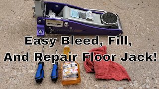 How to Repair A Broken Floor Jack That Wont Lift [upl. by Reggis]