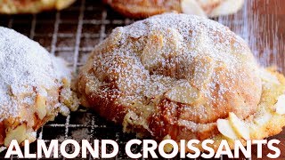 How To Make Tasty Almond Croissants French Bakery Style [upl. by Klatt]