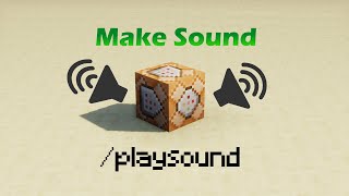 Make Sounds with Command Blocks  playsound command  113  116 [upl. by Inatsed]