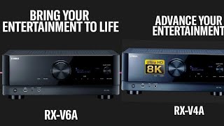 Yamaha RXV6A amp RXV4A AV Receivers Debuts with support for 8K amp HDMI 21 For home cinema [upl. by Aidnahs]