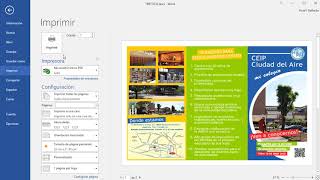 CÓMO IMPRIMIR UN TRÍPTICO EN WORD [upl. by Fedirko906]