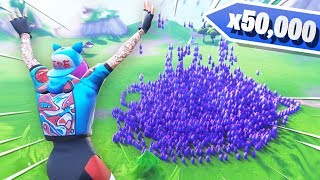 I Spawned 50000 LLAMAS in Fortnite Creative Mode [upl. by Jarrow584]