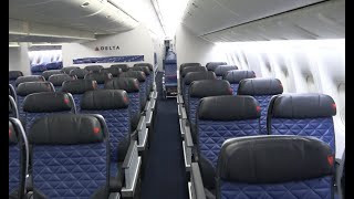 Delta 777 cabin tour 7CB 4k [upl. by Myrwyn]