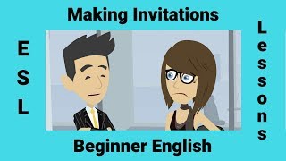 Making an Invitation  Making Plans  English Conversation [upl. by Astraea]