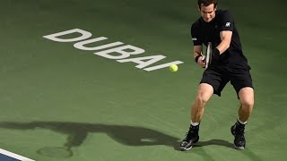 Murray saves seven match points to win vs Kohlschreiber  Dubai 2017 QuarterFinal Highlights [upl. by Cos822]