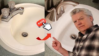 Drop In Bathroom Sink Replacement [upl. by Fausta]