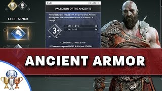 God of War  How to Obtain Ancient Armor Set  Primordial Trophy Guide [upl. by Nitza]