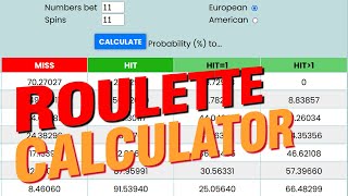 FREE Roulette Calculator Bet Probabilities [upl. by Chaney]