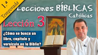 ¿Cómo se busca un libro capitulo y versículo en la Biblia  📚 Lecciones Bíblicas  Padre Arturo ✔️ [upl. by Tav]