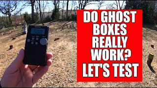 Do GhostSpirit boxes really work First test [upl. by Rehpoitsirhc883]