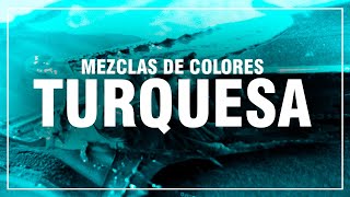 COMO HACER EL COLOR TURQUESA 💎 Turquesa Claro Azul Verde Aguamarina🎨 MEZCLAS DE COLORES FÁCIL [upl. by Marabel]