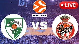 🔴LIVE  Zalgiris vs Monaco  EuroLeague Basketball Match Live Score 110224 [upl. by Ias]