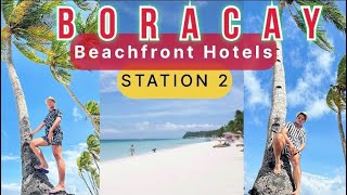 BORACAY Beachfront Hotels Station 2 [upl. by Aierdna]