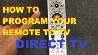 How To Program Your Directv Remote To Your Tv easy [upl. by Alethia990]