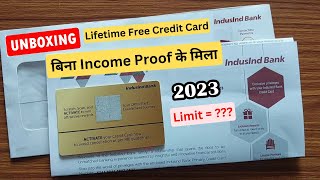 indusind bank Platinum Aura Edge Credit Card unboxing [upl. by Latsryk]