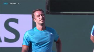 Kohlschreiber with EPIC win v Djokovic  Indian Wells 2019 [upl. by Earle960]