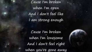 Seether  Broken Acoustic Lyrics [upl. by Acnairb]