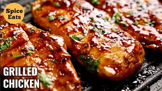 GRILLED CHICKEN WITH GARLIC AND LEMON  GRILLED CHICKEN RECIPE [upl. by Ylagam]