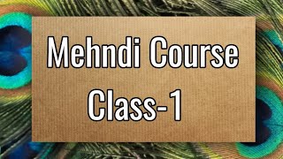 Mehndi Class1 how to learn Mehndi for beginnersline practicemehndi classMehndi courseMehndi [upl. by Imogen]