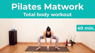 Pilates a Casa  Pilates Matwork  Total body workout  Allenamento completo [upl. by Aicilyhp]