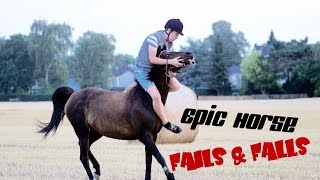 Epic Horse Fails amp Falls  YoutubeRider 2016  MUST SEE [upl. by Nerval102]