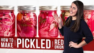 How to Make Pickled Red Onions  The Stay At Home Chef [upl. by Ramhaj154]