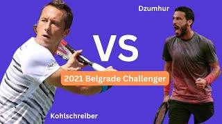 2021 Belgrade Challenger Kohlschreiber Vs Dzumhur [upl. by Zigrang41]