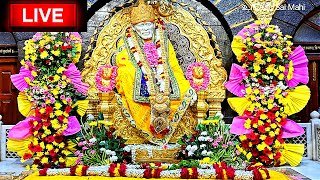 🔴Live Shirdi Sai Baba Aarti Darshan 25 JANUARY 2025 [upl. by Ydniahs]