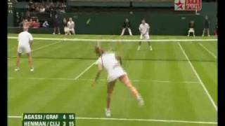 AgassiGrafHenmanClijsters Fun Mixed 09 Highlights [upl. by Jessa]