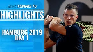 Fucsovics Crushes Kohlschreiber Wildcard Molleker Stuns Mayer  Hamburg Open 2019 Day 1 Highlights [upl. by Animrac]