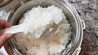 RICE COOKER Method  How I Make Steamed Rice [upl. by Elisabeth]