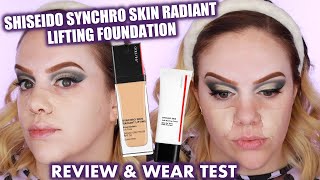 NEW Shiseido Synchro Skin Radiant Lifting Foundation  Wear Test amp Review [upl. by Anairt733]