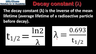 C3 Calculating the decay constant SL [upl. by Eniliuqcaj]