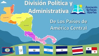 División Política y Administrativa de los Países de Centroamérica Cuarto Primaria [upl. by Westlund]