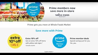 How To Use Amazon Prime Discount At Whole Foods [upl. by Kery934]