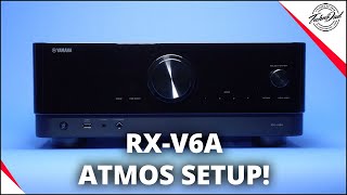 Yamaha RXV6A Unboxing amp Dolby Atmos Setup  8K HDMI 21 AV Receiver [upl. by Burnley]