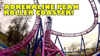 Adrenaline Peak Roller Coaster Front Seat POV Oaks Amusement Park Portland Oregon [upl. by Rosinski22]