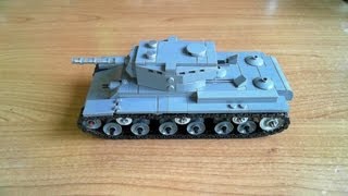 Lego KV1 Tank Instructions HD [upl. by Fidela]