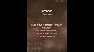 Grenade Karaoke Bruno Mars [upl. by Yaf690]