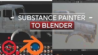 Substance Painter To Blender  Tutorial [upl. by Enilehcim]