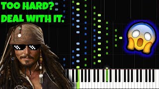 Pirates of the Caribbean INSANE Piano Tutorial Synthesia Jarrod Radnich [upl. by Tristram821]