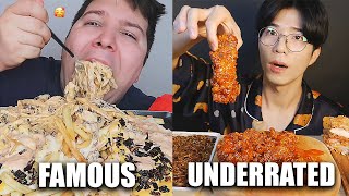 FAMOUS VS UNDERRATED MUKBANGERS compilation [upl. by Alimaj652]