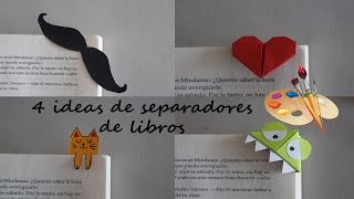 4 Ideas de separadores de libros [upl. by Orfurd]