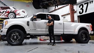 2019 F350 Gets 3quot Level Kit and 22s [upl. by Meghann31]