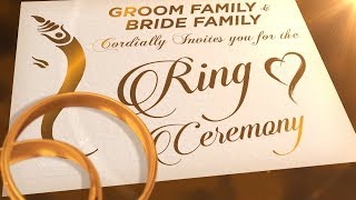 Ring Ceremony Invitation Video 2025  Engagement Invitation Video  VG739 [upl. by Pepe712]