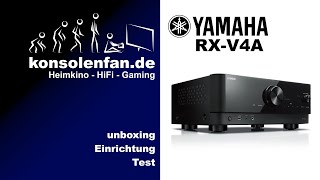 Test► Yamaha RX V4A  neuer AVReceiver für den Einstieg ins Heimkino [upl. by Lounge]