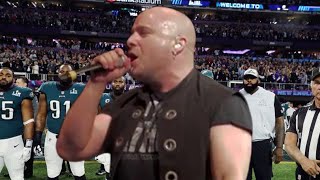 Disturbeds David Draiman Sings The SuperBowl National Anthem [upl. by Ydissak891]