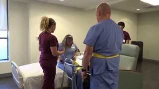 Physical Therapy Transfer Training  How To Transfer From Wheelchair To Bed [upl. by Adriene]