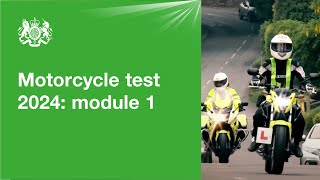 Motorcycle test 2024  module 1 official DVSA guide [upl. by Hanoj]